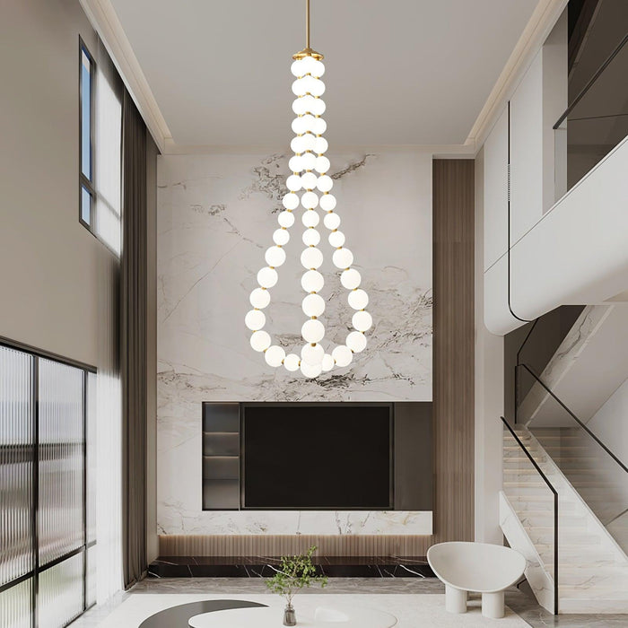 Glass Pearl Necklace Chandelier - DWHOME