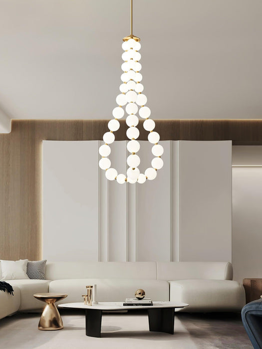 Glass Pearl Necklace Chandelier - DWHOME