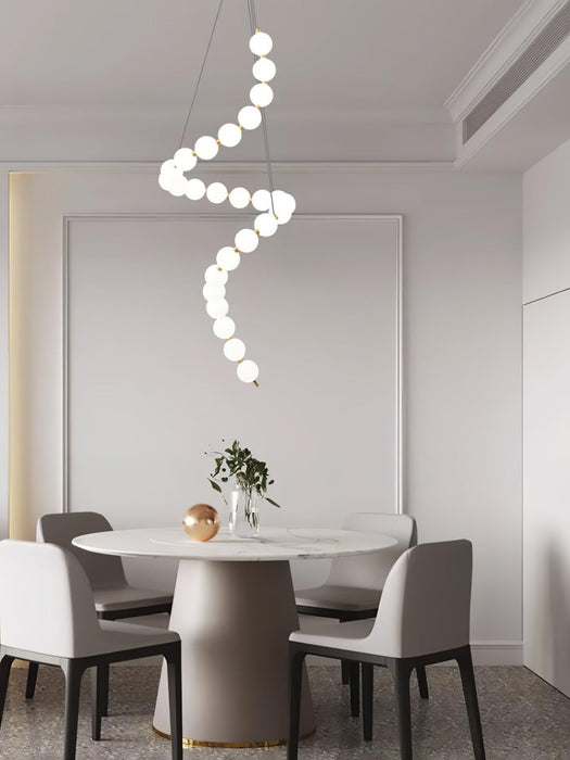 Glass Pearl Necklace Chandelier - DWHOME