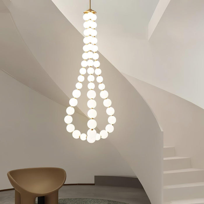 Glass Pearl Necklace Chandelier - DWHOME