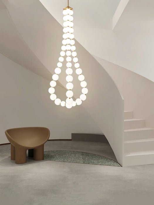 Glass Pearl Necklace Chandelier - DWHOME