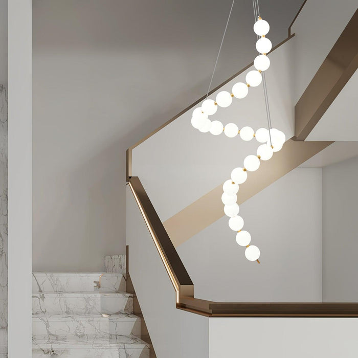 Glass Pearl Necklace Chandelier - DWHOME