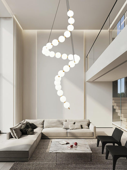Glass Pearl Necklace Chandelier - DWHOME