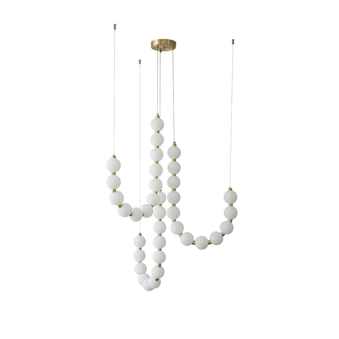 Glass Pearl Necklace Chandelier - DWHOME