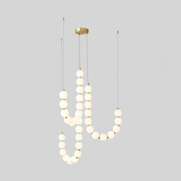 Glass Pearl Necklace Chandelier - DWHOME