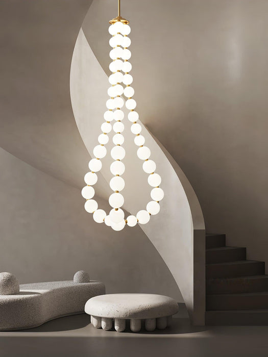 Glass Pearl Necklace Chandelier - DWHOME