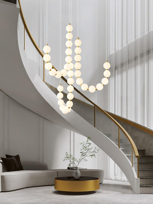 Glass Pearl Necklace Chandelier - DWHOME