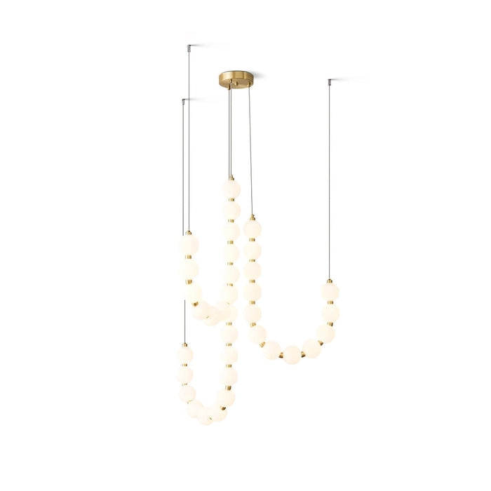 Glass Pearl Necklace Chandelier - DWHOME