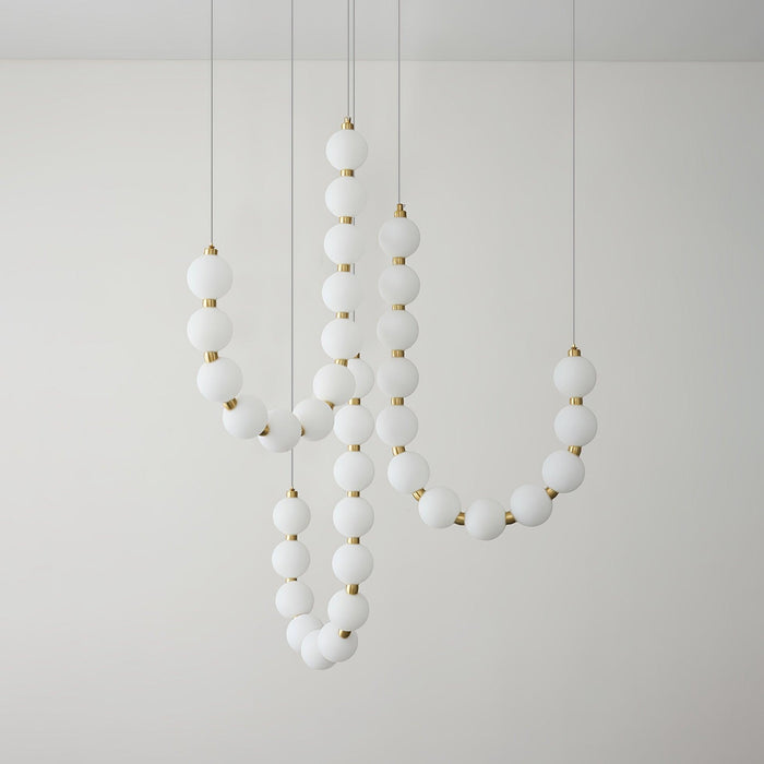 Glass Pearl Necklace Chandelier - DWHOME