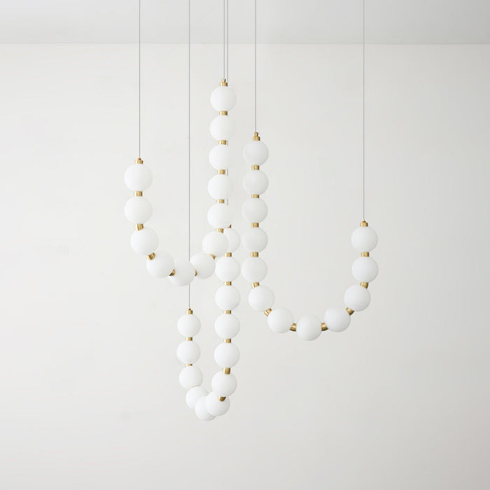Glass Pearl Necklace Chandelier - DWHOME