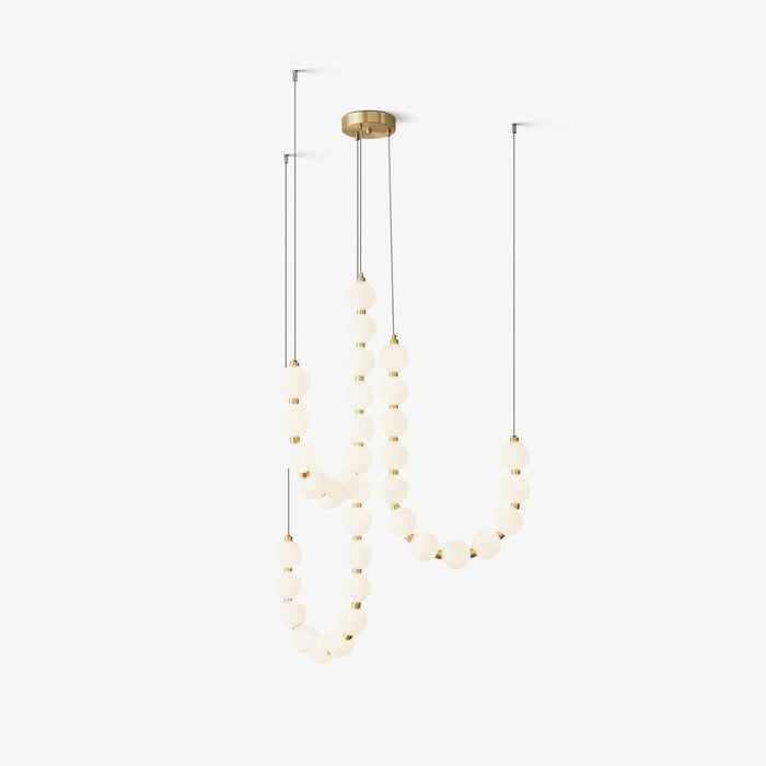 Glass Pearl Necklace Chandelier - DWHOME