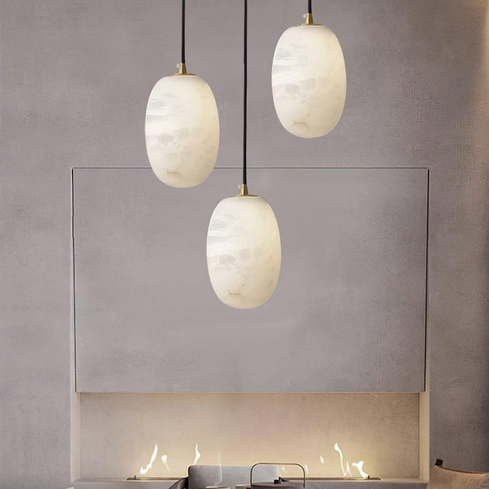 Pebble Alabaster Pendant Lamp-DWHOME