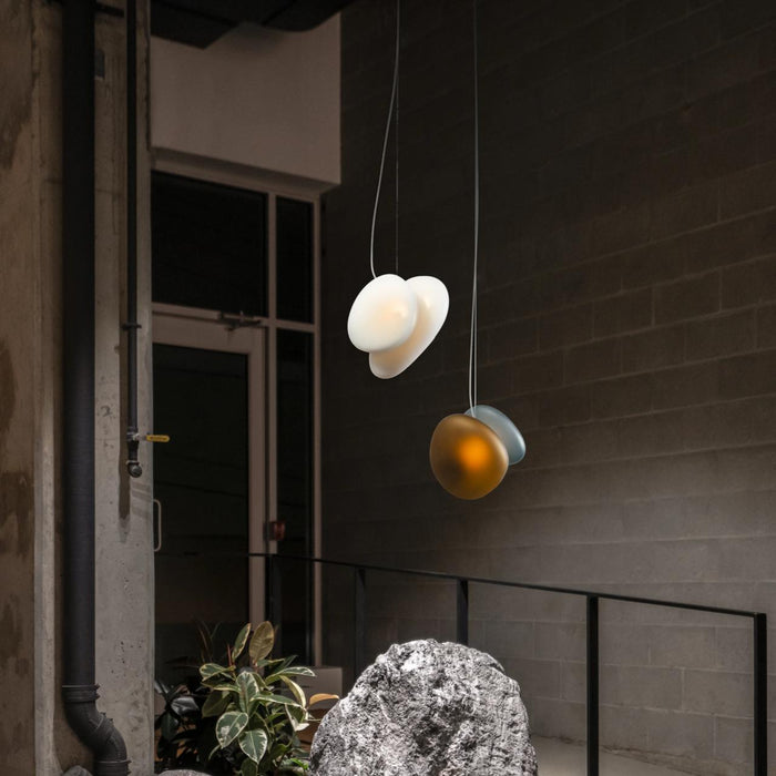Translucent Frosted Glass Pendant Light-DWHOME