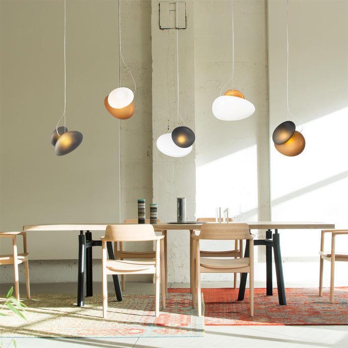 Translucent Frosted Glass Pendant Light-DWHOME