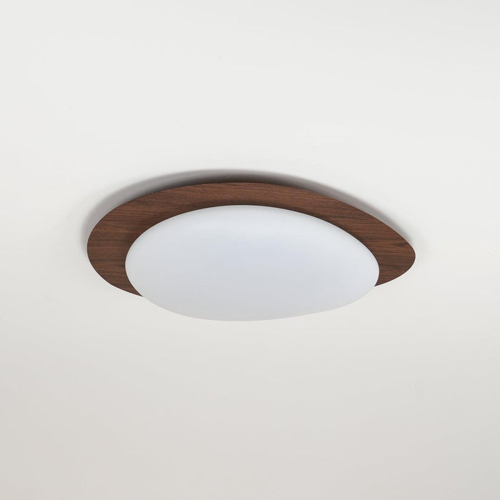 Pebble Walnut Ceiling Light-DWHOME