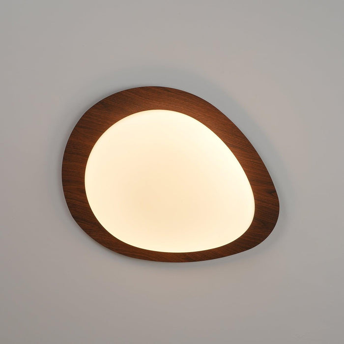 Pebble Walnut Ceiling Light-DWHOME