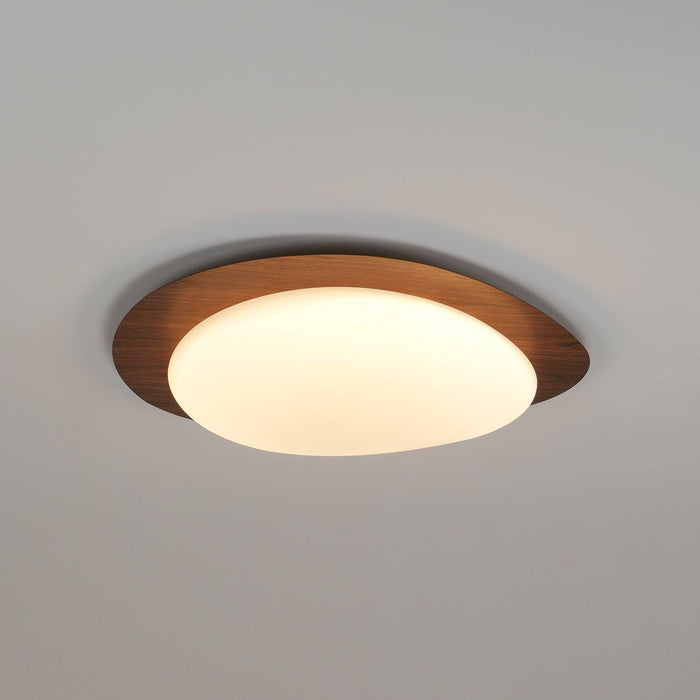 Pebble Walnut Ceiling Light-DWHOME