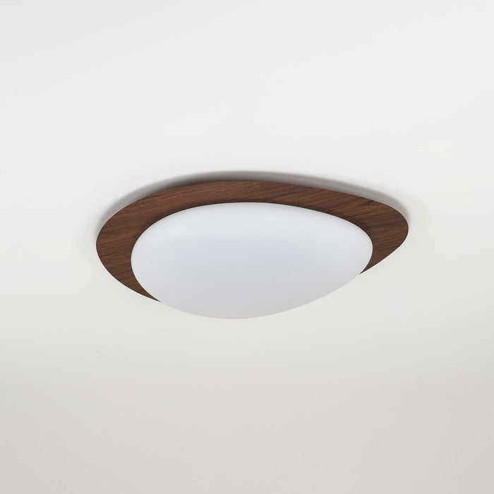 Pebble Walnut Ceiling Light-DWHOME