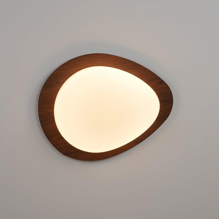 Pebble Walnut Ceiling Light-DWHOME
