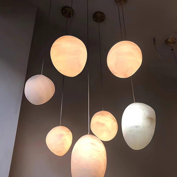 Pebbles Alabaster Pendant Lamp-DWHOME