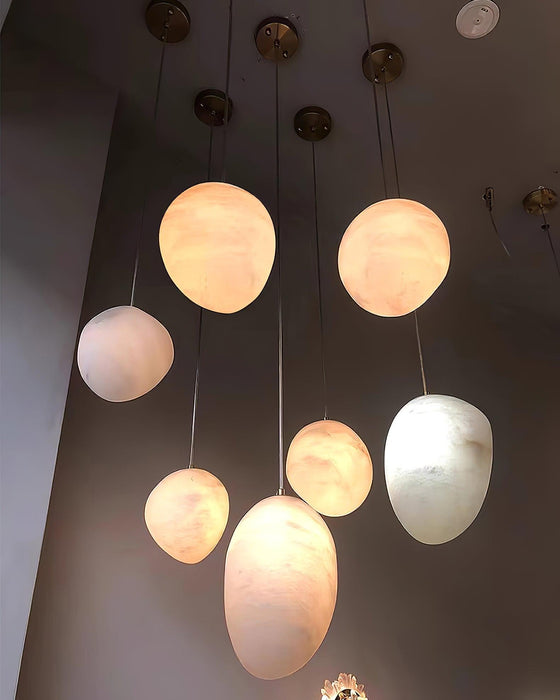 Pebbles Alabaster Pendant Lamp-DWHOME