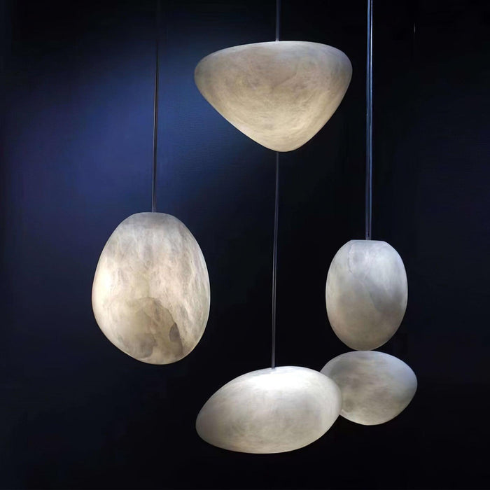 Pebbles Alabaster Pendant Lamp-DWHOME