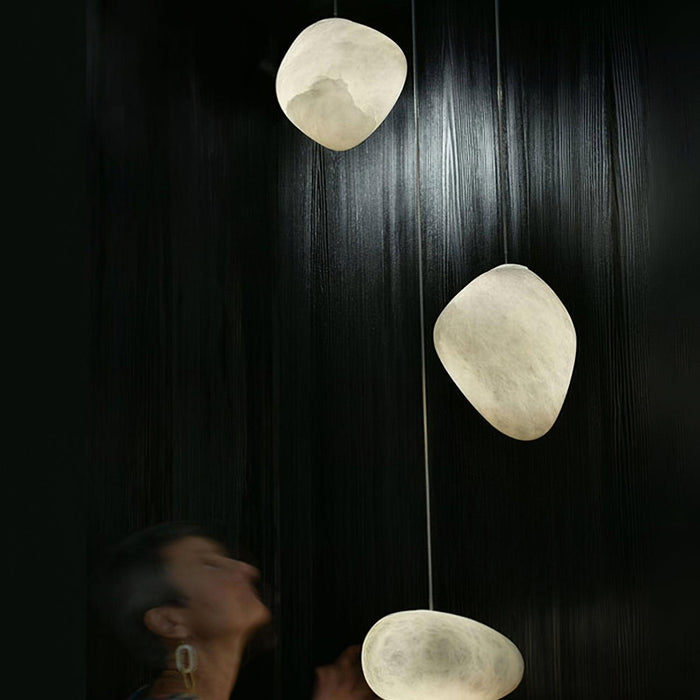 Pebbles Alabaster Pendant Lamp-DWHOME