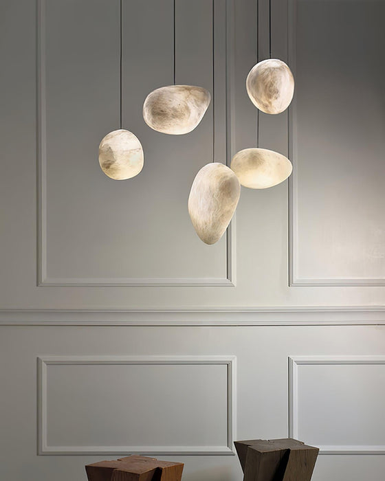 Pebbles Alabaster Pendant Lamp-DWHOME
