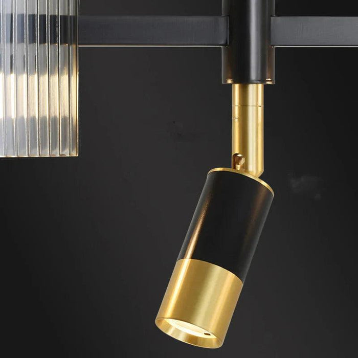Peli Modern Linear Kitchen Island Chandelier Black&Gold - DWHOME