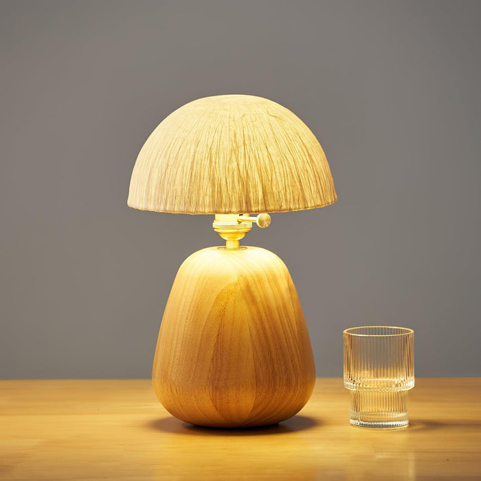 Percy Oak Table Lamp - DWHOME
