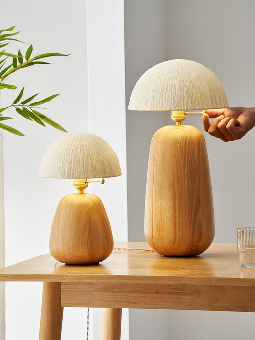 Percy Oak Table Lamp - DWHOME