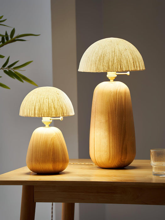 Percy Oak Table Lamp - DWHOME