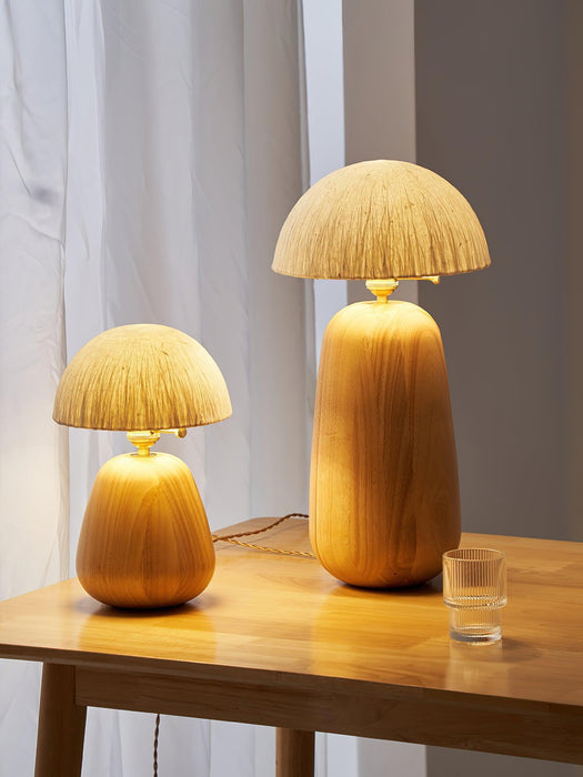 Percy Oak Table Lamp - DWHOME