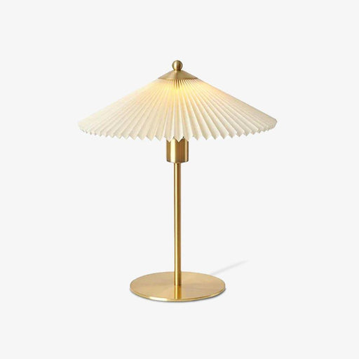 Perla Pleated Table Lamp-DWHOME