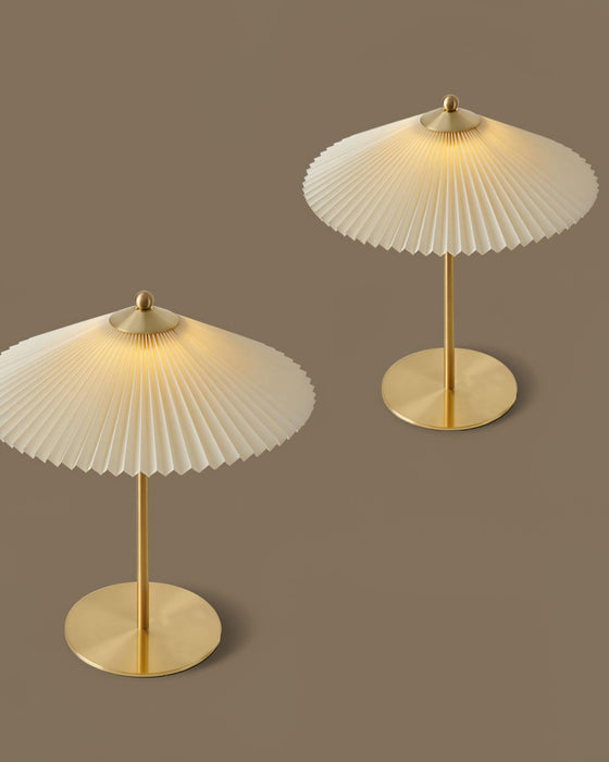 Perla Pleated Table Lamp - DWHOME