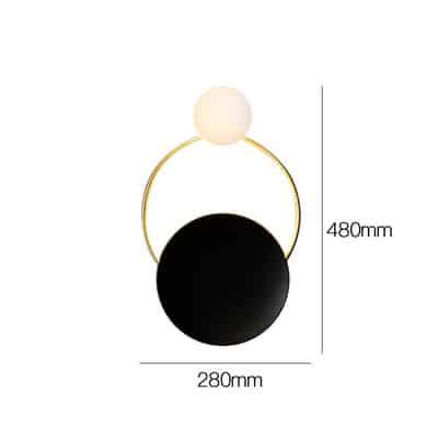 Persheen Modern Ring Wall Lamp - DWHOME