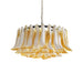 Petal Amber Murano Glass Chandelier-DWHOME