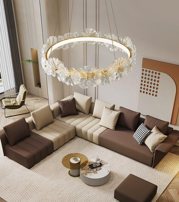 Petal Halo Chandelier-DWHOME