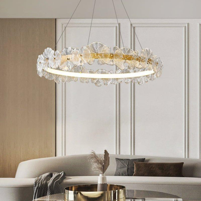 Petal Halo Chandelier-DWHOME