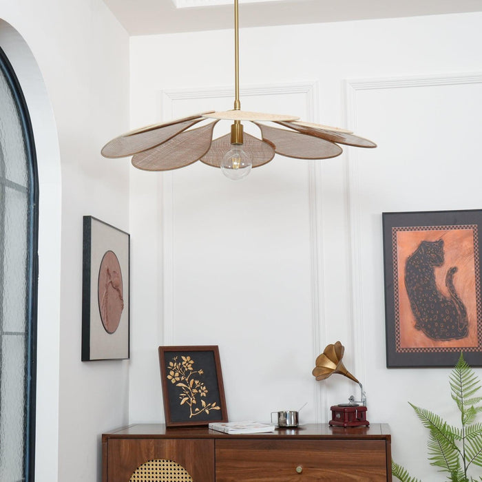 Petals Bloom Rattan Pendant Lamp-DWHOME