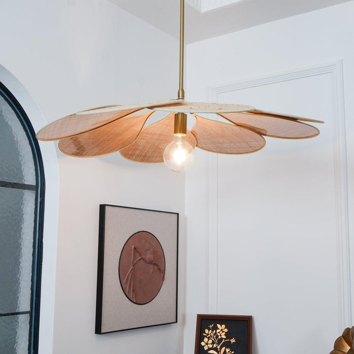 Petals Bloom Rattan Pendant Lamp-DWHOME