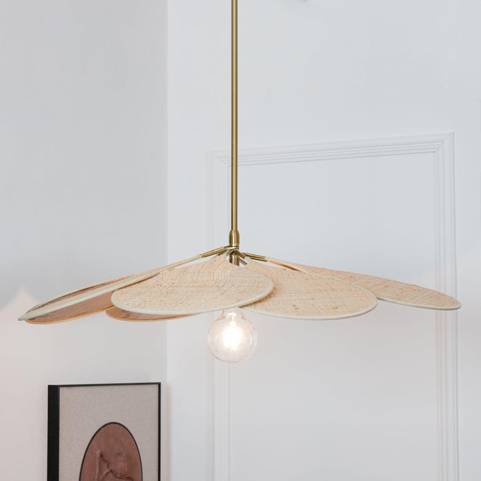 Petals Bloom Rattan Pendant Lamp-DWHOME