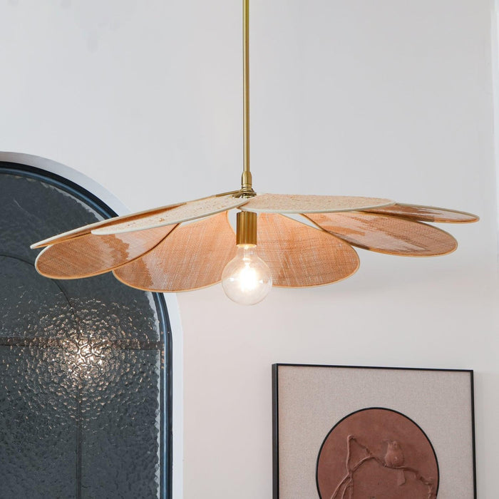 Petals Bloom Rattan Pendant Lamp-DWHOME
