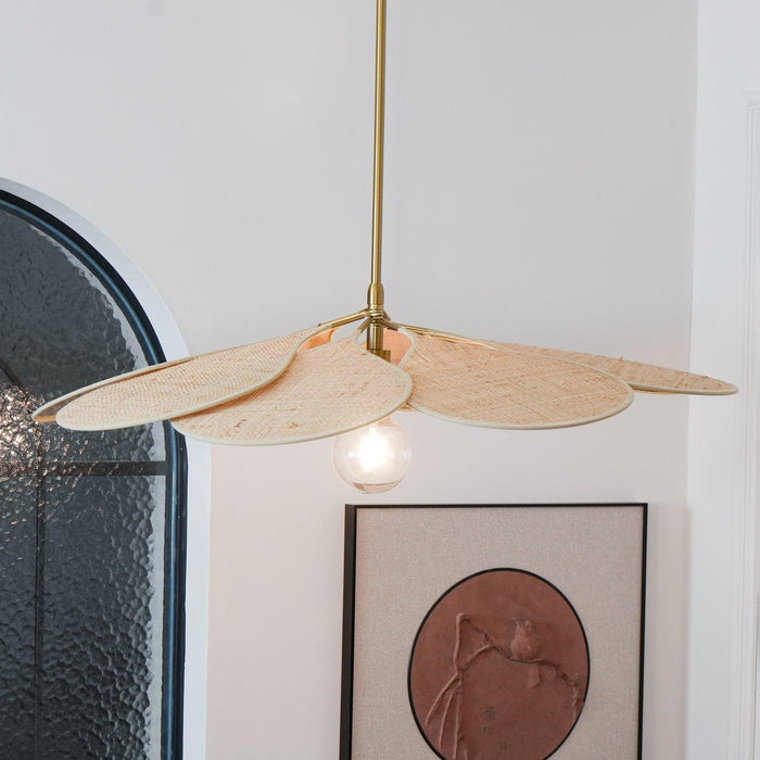 Petals Bloom Rattan Pendant Lamp-DWHOME