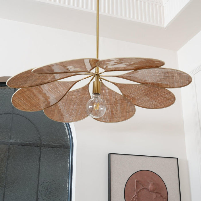 Petals Bloom Rattan Pendant Lamp-DWHOME