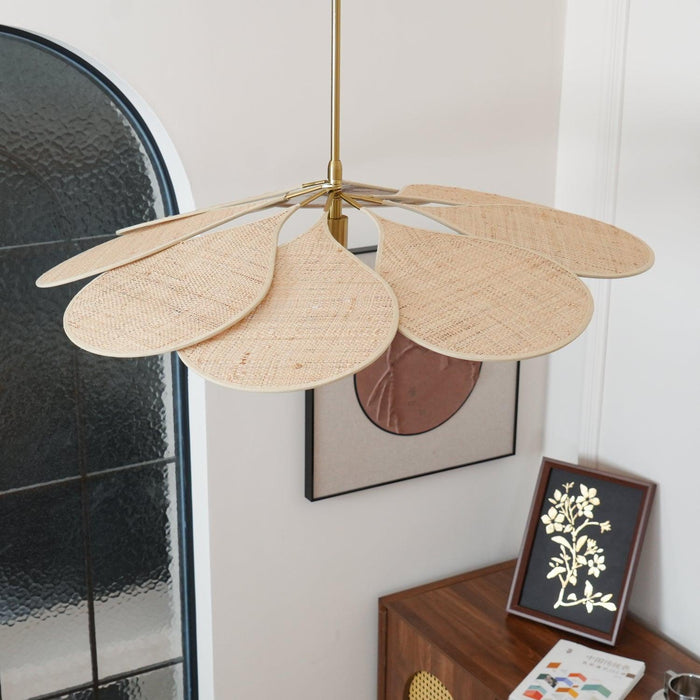 Petals Bloom Rattan Pendant Lamp-DWHOME