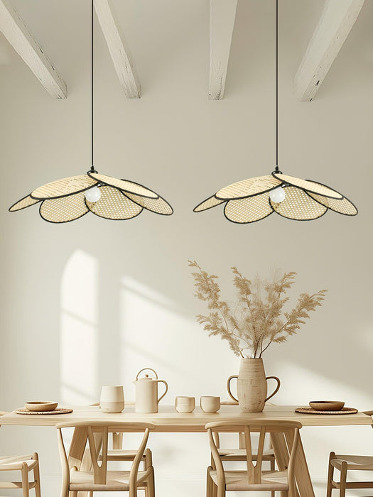 Petals Rattan Pendant Lamp-DWHOME