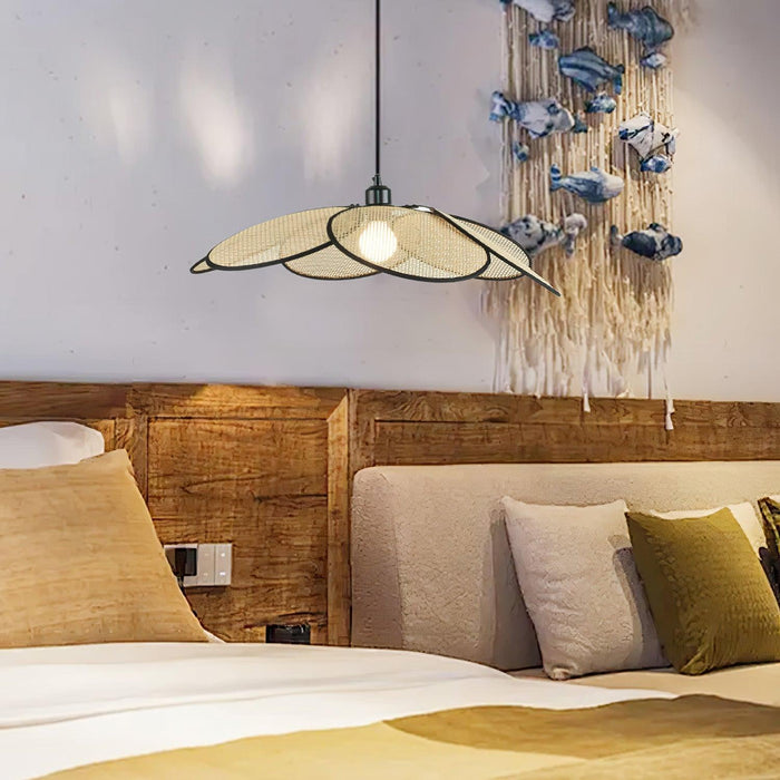 Petals Rattan Pendant Lamp-DWHOME