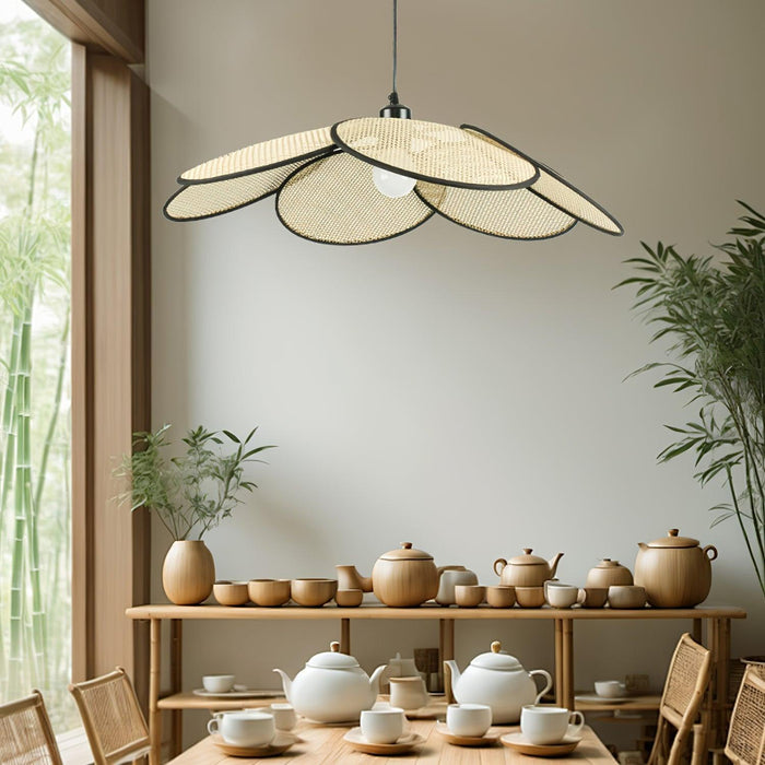Petals Rattan Pendant Lamp-DWHOME