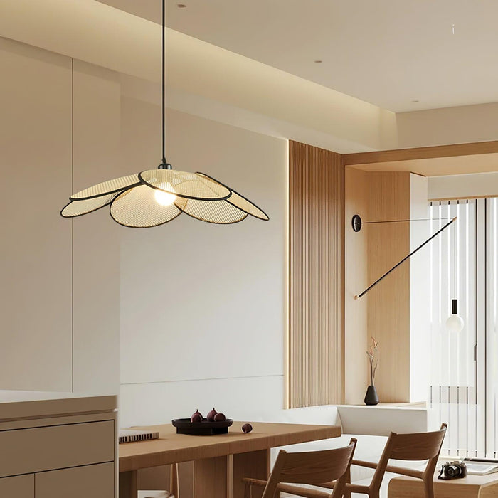 Petals Rattan Pendant Lamp-DWHOME
